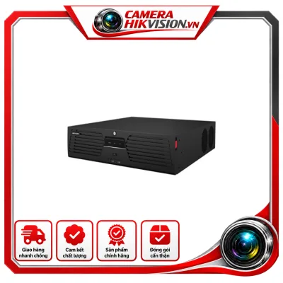 Đầu ghi NVR Hikvision DS-9632NI-M16 chính hãng, dùng cho hệ thống camera IP, hỗ trợ quản lý và lưu trữ hình ảnh giám sát.