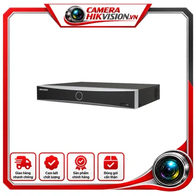 Đầu ghi NVR Hikvision DS-7716NXI-K4/16P chính hãng, dùng cho hệ thống camera IP, hỗ trợ quản lý và lưu trữ hình ảnh giám sát.