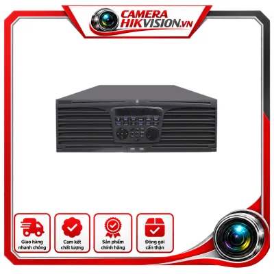 • Hỗ trợ 64 kênh IP 12MP• Băng thông vào/ra: 320/256Mbps• Cổng xuất hình ảnh 2xHDMI@4K&VGA@1920x1080 độc lập• Hỗ trợ 16 ổ cứng (tối đa mỗi ổ 6TB)• Audio I/O: