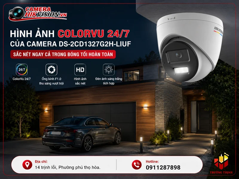 Hình ảnh ColorVu 24/7 – Sắc nét ngay cả trong bóng tối hoàn toàn