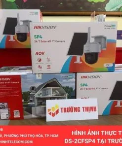 Camera Hikvision năng lượng mặt trời 4G DS-2CFSP4/4G – ảnh thực tế tại Trường Thịnh Telecom