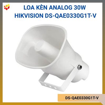 Loa kèn Analog 30W Hikvision DS-QAE0330G1T-VCông suất 100V: 5W/10W/15W/30WĐộ nhạy 108dB±3dBKích thước: 240mm × 220 mm × 165 mmIP65Hotline: 0911 28 78 98