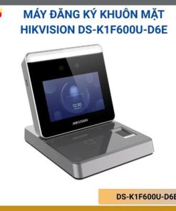 Máy đăng ký khuôn mặt Hikvision DS-K1F600U-D6EMàn hình cảm ứng 3.97-inch LCDCamera 2 MP wide-angle dual-lens1 USB interface and 1 Type C USBHỗ trợ WifiHỗ trợ EM card,Mifare 1 card,DESfire
