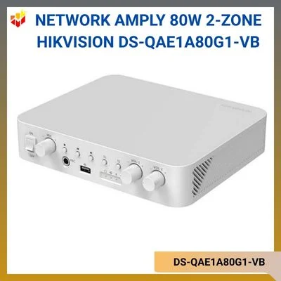 Network Amply 80W 2-Zone Hikvision DS-QAE1A80G1-VB