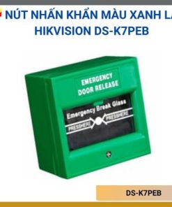 Nút nhấn khẩn màu xanh lá Hikvision DS-K7PEBNút khẩn cấp dạng đập kính.Màu sắc: Xanh láChất liệu: Chất liệu chống cháy.Cửa phù hợp: Cửa thoát hiểm, Cửa khẩn cấp.Khả năng