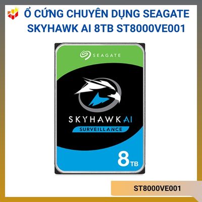 Ổ cứng chuyên dụng Seagate Skyhawk AI 8TB ST8000VE001