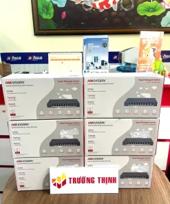 Switch mạng 8 cổng POE HIKVISION DS-3E1310P-EI/M – ảnh thực tế tại Trường Thịnh Telecom
