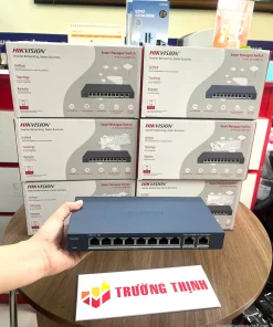 Switch mạng 8 cổng POE HIKVISION DS-3E1310P-EI/M – ảnh thực tế tại Trường Thịnh Telecom