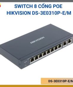 Switch 8 cổng PoE không quản lý Hikvision DS-3E0310P-E/M