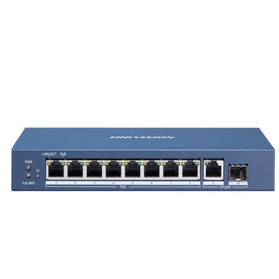 Switch GIGABIT 8 cổng PoE 1000M Hikvision DS-3E1510P-EI/M