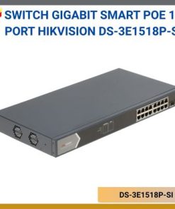 Switch Gigabit Smart PoE 16 Port Hikvision DS-3E1518P-SI