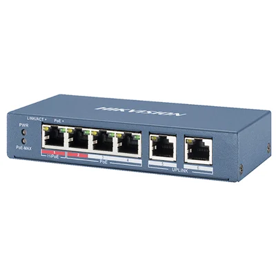 Switch Hi POE 4 cổng 100M HIKVISION DS-3E0106HP-E