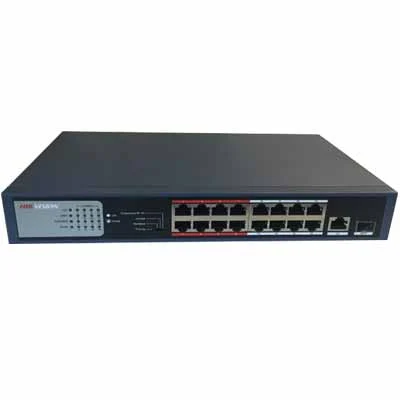 Switch PoE L2 16 cổng Hikvision DS-3E1318P-EI/M 100M