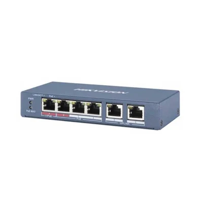 Switch mạng 4 cổng POE HIKVISION DS-3E1106P-EI/M