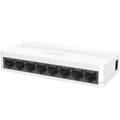 Switch mạng 8 cổng 100M•Tự tương thích chuẩn 802.3u/x. Hỗ trợ ADI / ADIX•Chế độ chuyển đổi lưu trữ và chuyển tiếp•Hỗ trợ địa chỉ MAC tự động. Tổng công