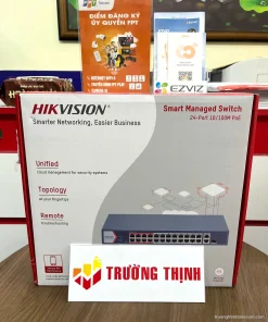 Switch POE 24 cổng HIKVISION DS-3E1326P-EI/M – ảnh thực tế tại Trường Thịnh Telecom