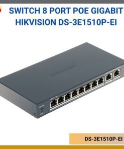 Switch mạng thông minh 8 Port PoE Gigabit Hikvision DS-3E1510P-EI