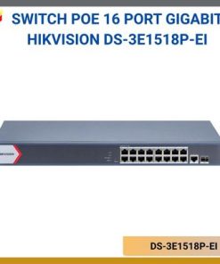 Switch PoE 16 Port Gigabit Hikvision DS-3E1518P-EI