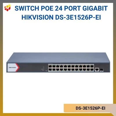 Switch PoE 24 Port Gigabit Hikvision DS-3E1526P-EI