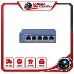Switch POE GIGABIT 4 cổng PoE 1000Mpbs Hikvision DS-3E1505P-EI/M