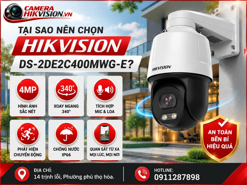 Tại sao bạn nên chọn Camera Hikvision DS-2DE2C400MWG-E?