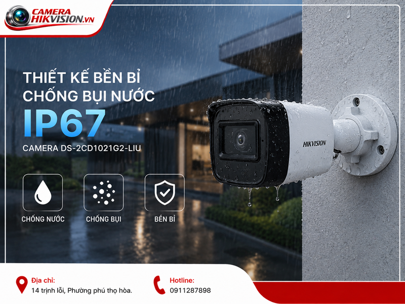 Thiết kế bền bỉ với tiêu chuẩn chống bụi nước IP67