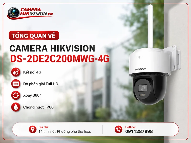 Tổng quan về Camera Hikvision DS-2DE2C200MWG-4G