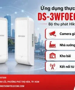 Bộ truyền tải video Wifi cho thang máy Hikvision DS-3WF0EC-2NT – ảnh thực tế tại Trường Thịnh Telecom