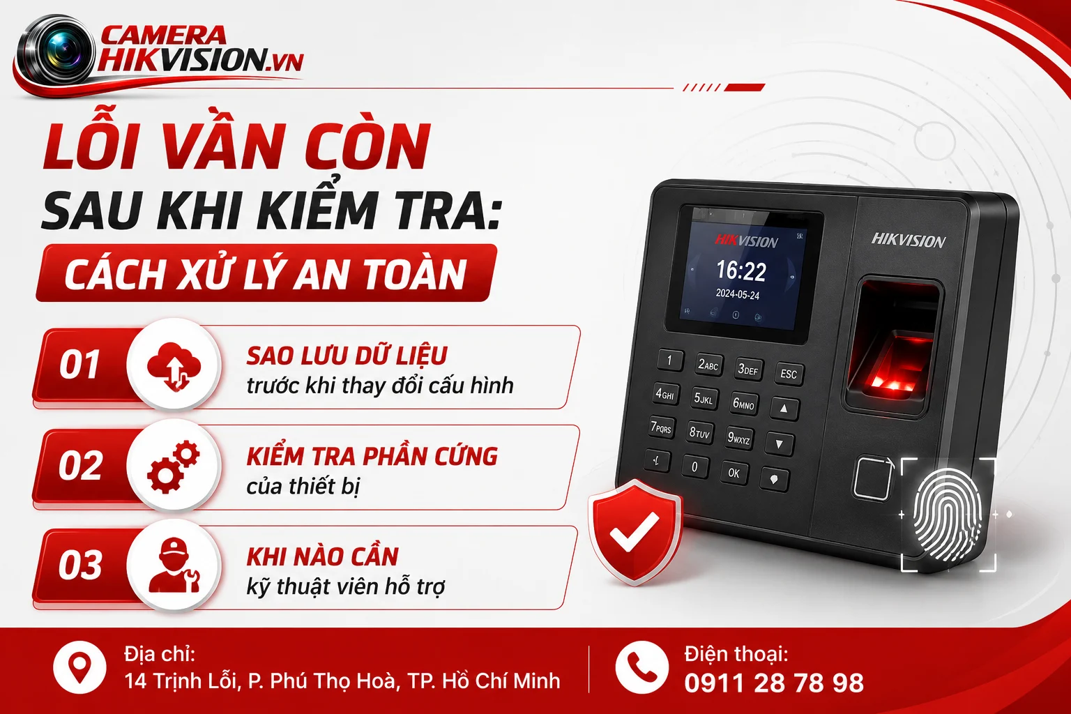 Lỗi vẫn còn sau khi kiểm tra: Cách xử lý an toàn