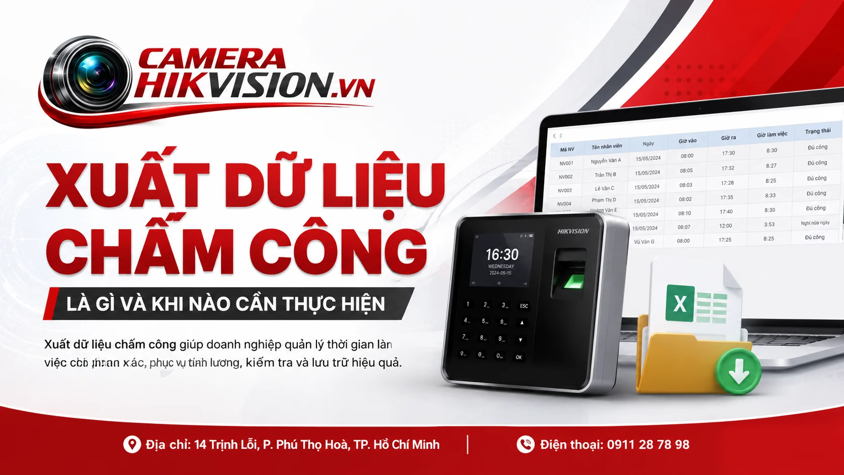 Xuất dữ liệu chấm công là gì và khi nào cần thực hiện