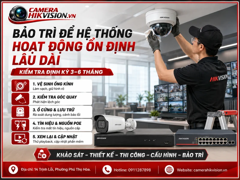 Bảo trì để hệ thống hoạt động ổn định lâu dài