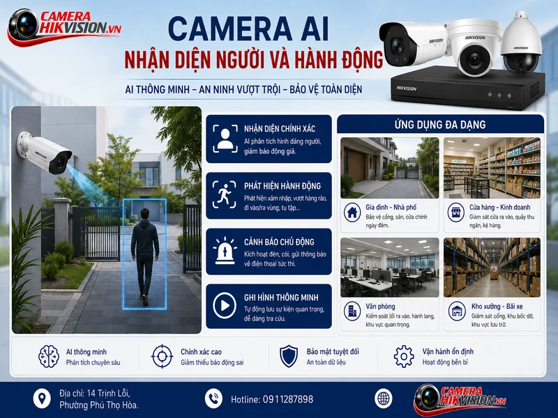 Camera AI nhận diện người và phát hiện chuyển động: lỗi thường gặp khi mua/lắp và cách tránh