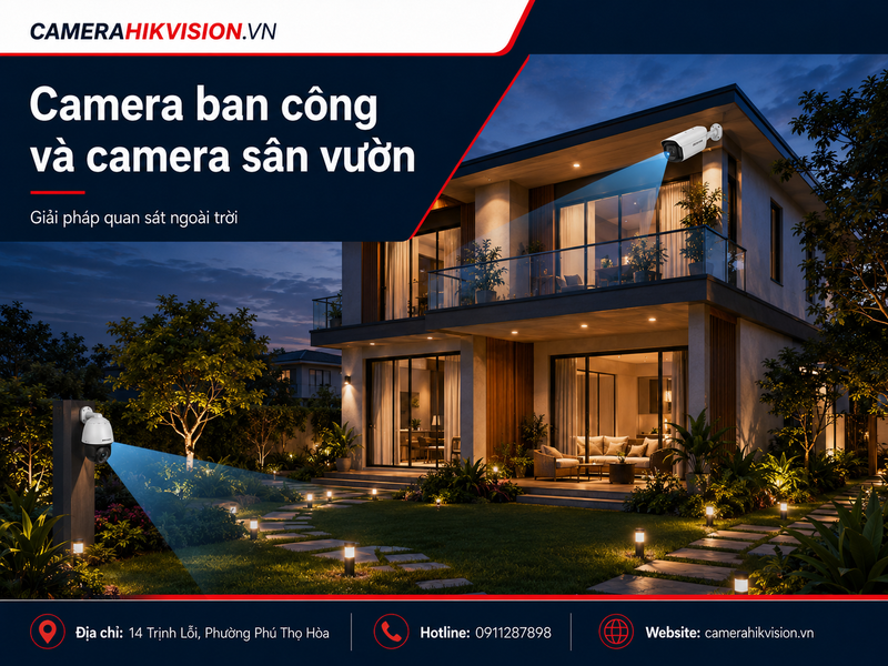 Camera ban công và camera sân vườn: checklist triển khai từ khảo sát đến nghiệm thu