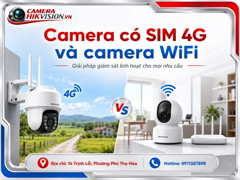 Camera có SIM 4G và camera WiFi: Nên chọn loại nào để lắp đúng, ổn định và tiết kiệm?