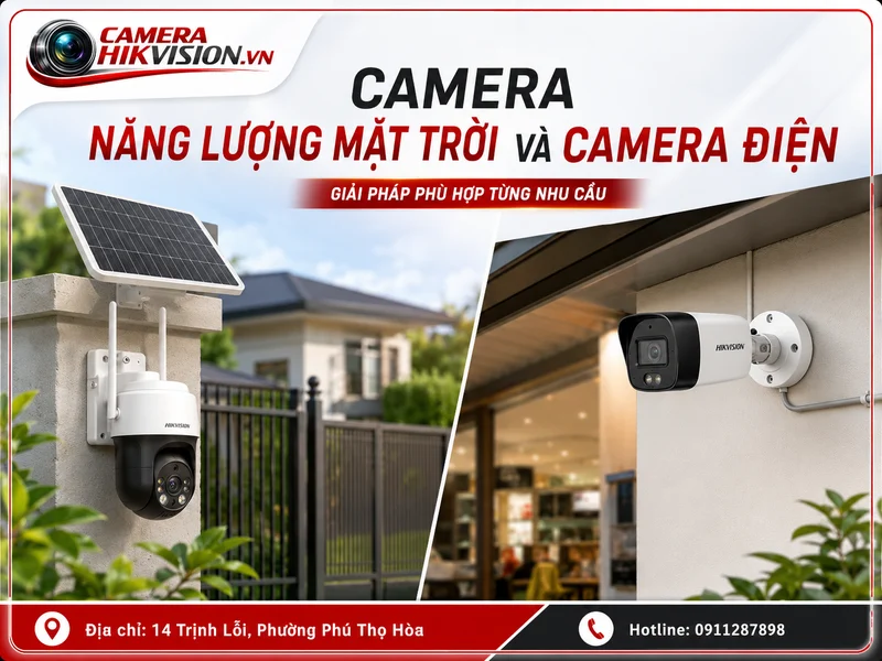 Camera năng lượng mặt trời và camera điện: nên chọn loại nào cho gia đình, cửa hàng nhỏ?