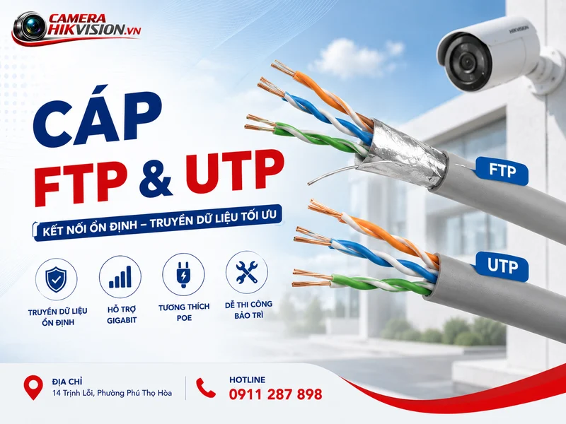 Cáp FTP và UTP