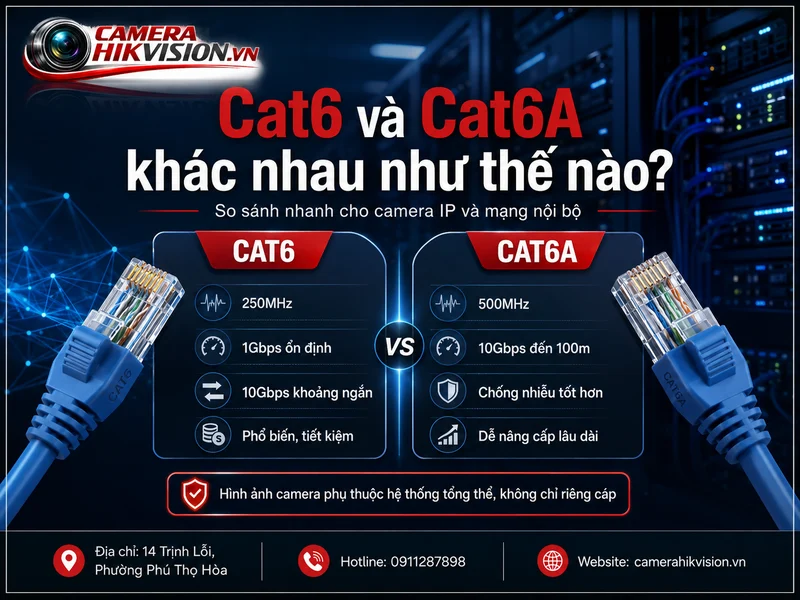 Cat6 và Cat6A khác nhau như thế nào?