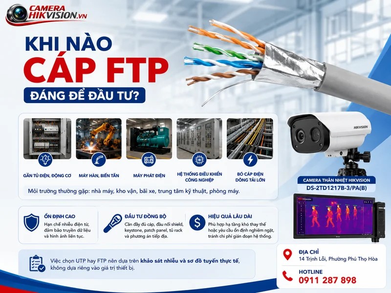 Khi nào cáp FTP đáng để đầu tư?
