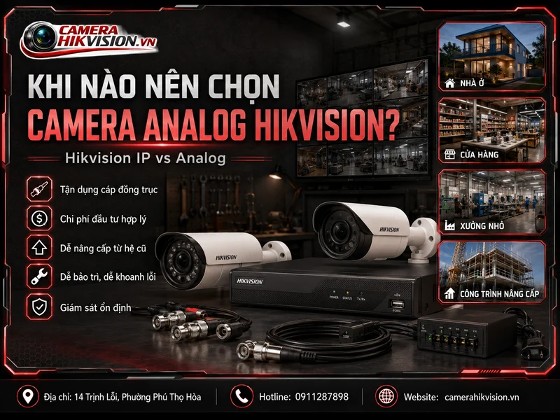 Khi nào nên chọn camera analog Hikvision?