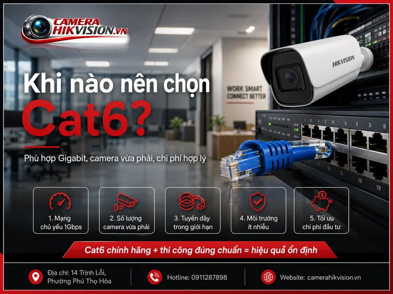 Khi nào nên chọn Cat6?