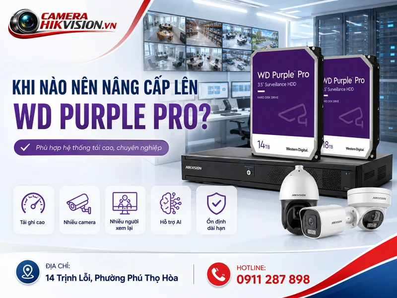 Khi nào nên nâng cấp lên WD Purple Pro?