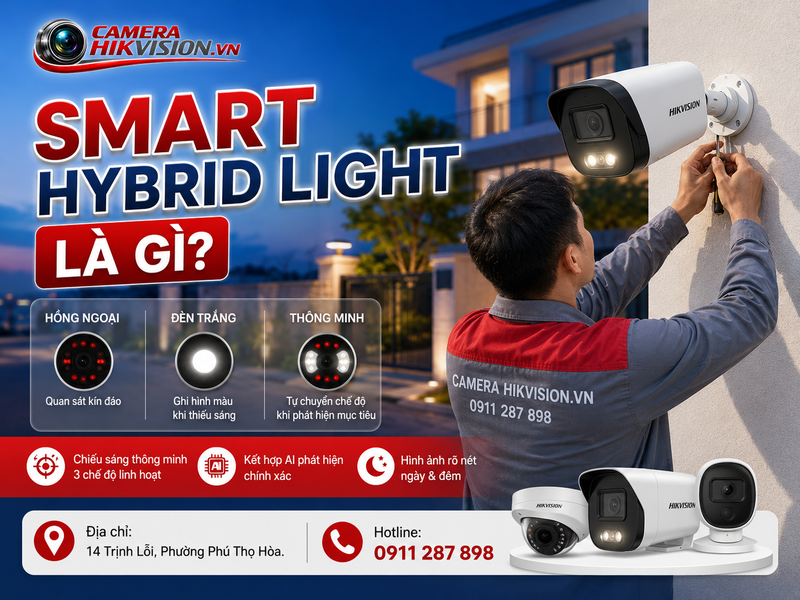 Smart Hybrid Light là gì? Công nghệ chiếu sáng Hikvision thế hệ mới có gì đặc biệt?