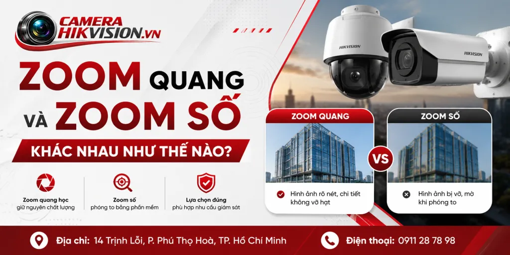 Zoom quang và zoom số khác nhau như thế nào?