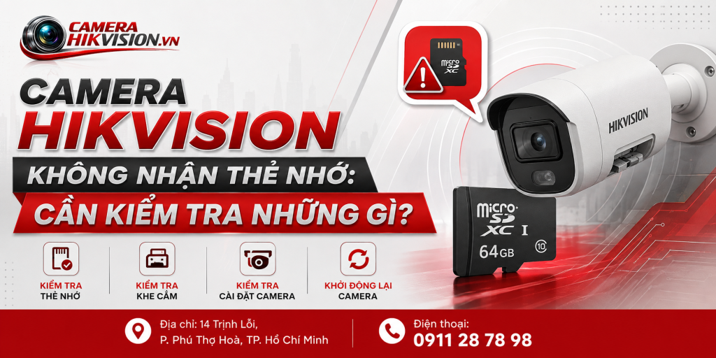 Camera Hikvision không nhận thẻ nhớ: cần kiểm tra những gì?
