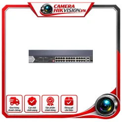 Switch mạng 24 cổng PoE , hỗ trợ HiPOE