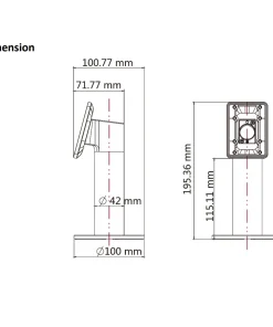 Chân đế cho máy chấm công DS-KAB6-ZU1