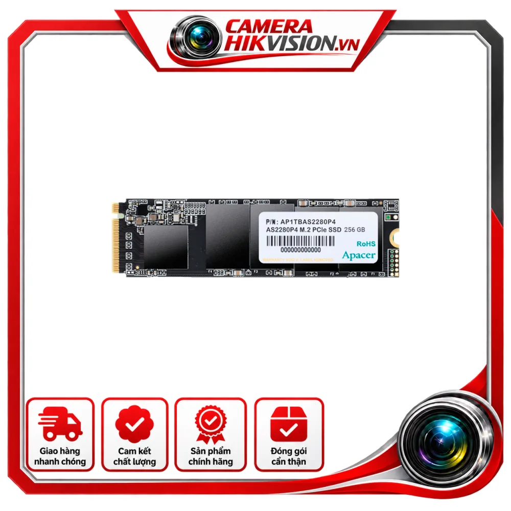 SSD Apacer AS2280P4 256G NVMe Gen3x4