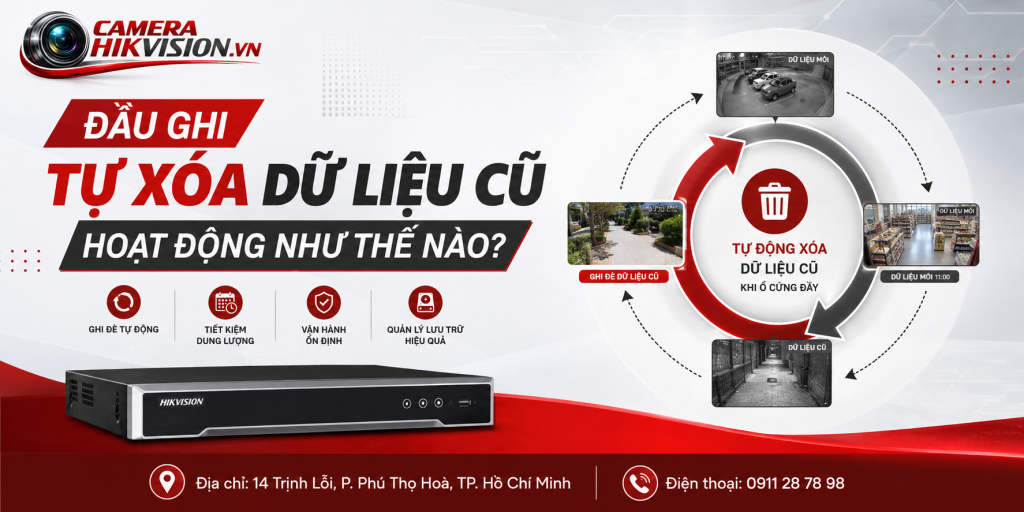 Đầu ghi tự xóa dữ liệu cũ hoạt động như thế nào?