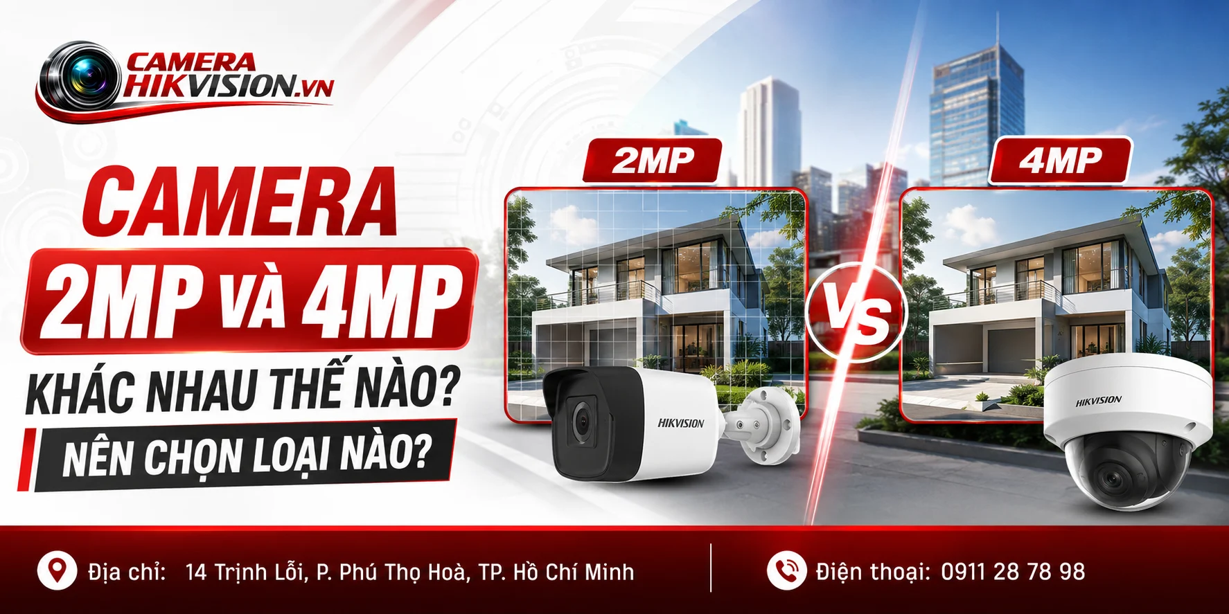 Camera 2MP Và 4MP Khác Nhau Thế Nào? Nên Chọn Loại Nào?