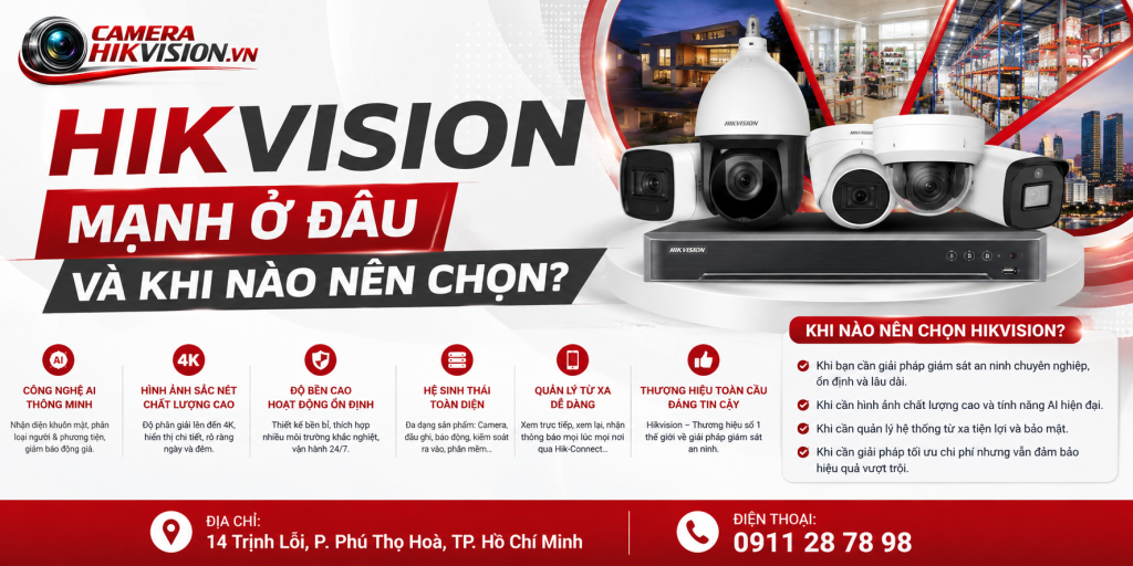 Hikvision mạnh ở đâu và khi nào nên chọn?